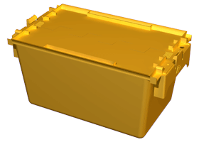 Container with lid closed.
